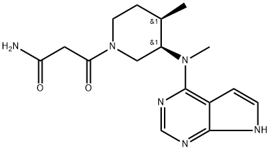 3-((3R,4R)-4-Methyl-3-(Methyl(7H-pyrrolo[2,3-d]pyriMidin-4-yl)aMino)piperidin-1-yl)-3-oxopropanaMide Structural