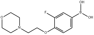 3-fluoro-4-(2-Morpholinoethoxy)phenylboronic acid Structural