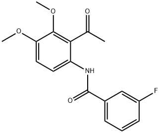 N-(2-acetyl-3,4-diMethoxyphenyl)-3-fluorobenzaMide Structural