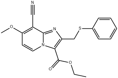 ethyl 8-cyano-7-Methoxy-2-(phenylthioMethyl)iMidazo[1,2-a]pyridine-3-carboxylate Structural