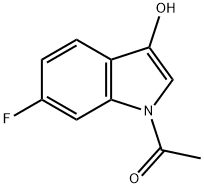 N-Acetyl-6-fluoro-1H-indol-3-ol Structural