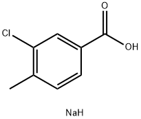 SodiuM 3-chloro-4-Methylbenzoate Structural