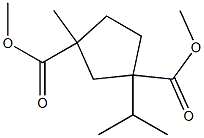 diMethyl 1-isopropyl-3-Methylcyclopentane-1,3-dicarboxylate Structural