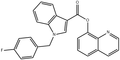 Quinolin-8-yl 1-(4-fluorobenzyl)-1H-indole-3-carboxylate Structural