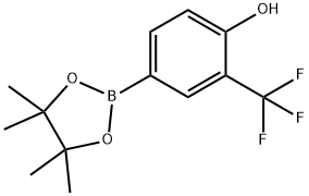 4-(4,4,5,5-TetraMethyl-[1,3,2]dioxaborolan-2-yl)-2-trifluoroMethyl-phenol Structural