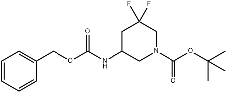 tert-butyl 5-(benzyloxycarbonylaMino)-3,3-difluoropiperidine-1-carboxylate Structural