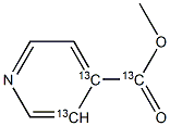 Methyl Isonicotinate-13C3 Structural