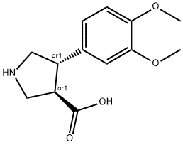 (+/-)-trans-4-(3,4-diMethoxy-phenyl)-pyrrolidine-3-carboxylic acid