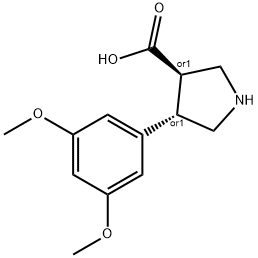 (+/-)-trans-4-(3,5-diMethoxy-phenyl)-pyrrolidine-3-carboxylic acid