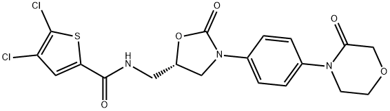 (S)-4,5-dichloro-N-((2-oxo-3-(4-(3-oxoMorpholino)phenyl)oxazolidin-5-yl)Methyl)thiophene-2-carboxaMide Structural