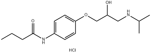 N-(4-(2-hydroxy-3-(isopropylaMino)propoxy)phenyl)butyraMide hydrochloride Structural