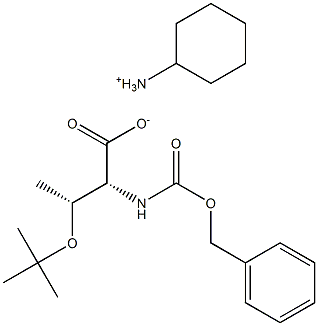 Z-O-tert-butyl-D-allo-threonine cyclohexylaMMoniuM salt Structural