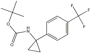 tert-butyl 1-(4-(trifluoroMethyl)phenyl)cyclopropylcarbaMate Structural