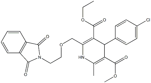 3-ethyl 5-Methyl 4-(4-chlorophenyl)-2-((2-(1,3-dioxoisoindolin-2-yl)ethoxy)Methyl)-6-Methyl-1,4-dihydropyridine-3,5-dicarboxylate