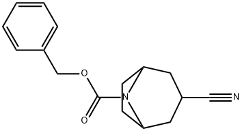 N-CBZ-3-CYANO-8-AZABICYCLO[3.2.1]OCTANE Structural