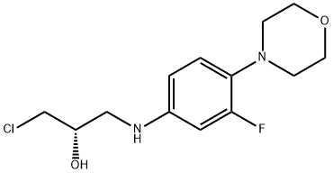 (S)-1-Chloro-3-((3-fluoro-4-Morpholinophenyl)aMino)propan-2-ol Structural