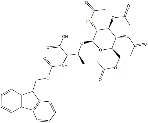 N-ALPHA-(9-FLUORENYLMETHYLOXYCARBONYL)-O-(2-ACETAMIDO-2DEOXY-3,4,6-TRI-O-ACETYL-BETA-D-GLUCOPYRANOSYL)-L-THREONINE