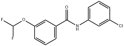 Benzamide, N-(3-chlorophenyl)-3-(difluoromethoxy)- Structural