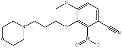 4-methoxy-3-(3-morpholinopropoxy)-2-nitrobenzonitrile Structural