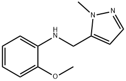 N-(2-methoxyphenyl)-N-[(1-methyl-1H-pyrazol-5-yl)methyl]amine Structural