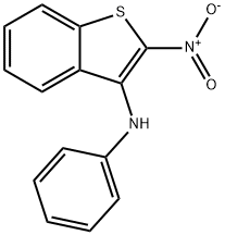Benzo[b]thiophen-3-amine,2-nitro-N-phenyl- Structural
