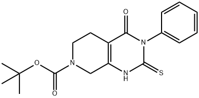 tert-butyl4-oxo-3-phenyl-2-thioxo-2,3,4,5,6,8-hexahydropyrido[3,4-d]pyrimidine-7(1H)-carboxylate