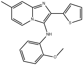 N-(2-methoxyphenyl)-7-methyl-2-thiophen-2-ylimidazo[1,2-a]pyridin-3-amine Structural