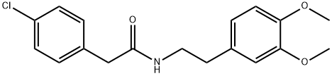Benzeneacetamide,4-chloro-N-[2-(3,4-dimethoxyphenyl)ethyl]- Structural