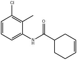 N-(3-chloro-2-methylphenyl)-3-cyclohexene-1-carboxamide Structural