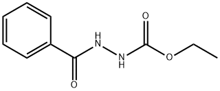 Hydrazinecarboxylicacid, 2-benzoyl-, ethyl ester Structural