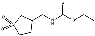 O-ethyl [(1,1-dioxidotetrahydro-3-thienyl)methyl]thiocarbamate Structural