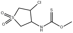 O-methyl (4-chloro-1,1-dioxidotetrahydro-3-thienyl)thiocarbamate Structural
