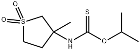 O-isopropyl (3-methyl-1,1-dioxidotetrahydro-3-thienyl)thiocarbamate Structural