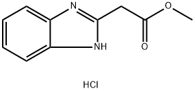 methyl 2-(1H-1,3-benzodiazol-2-yl)acetate hydrochloride Structural