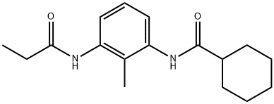 N-[2-methyl-3-(propionylamino)phenyl]cyclohexanecarboxamide Structural