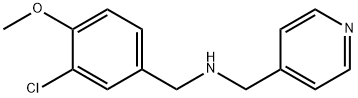 N-(3-chloro-4-methoxybenzyl)-N-(4-pyridinylmethyl)amine Structural