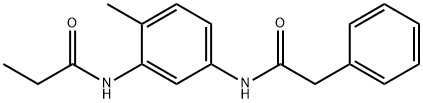 N-{2-methyl-5-[(phenylacetyl)amino]phenyl}propanamide Structural