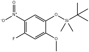 tert-butyl(4-fluoro-2-methoxyphenoxy)dimethylsilane Structural