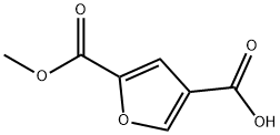 Furan-2,4-dicarboxylic acid 2-methyl ester Structural