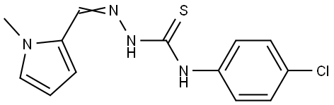 Hydrazinecarbothioamide,N-(4-chlorophenyl)-2-[(1-methyl-1H-pyrrol-2-yl)methylene]- Structural