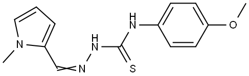 Hydrazinecarbothioamide,N-(4-methoxyphenyl)-2-[(1-methyl-1H-pyrrol-2-yl)methylene]- Structural