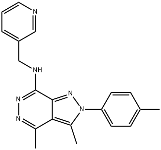 N-[3,4-dimethyl-2-(4-methylphenyl)-2H-pyrazolo[3,4-d]pyridazin-7-yl]-N-(3-pyridinylmethyl)amine Structural