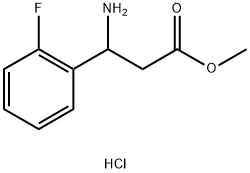 Methyl 3-amino-3-(2-fluorophenyl)propanoate HCl Structural