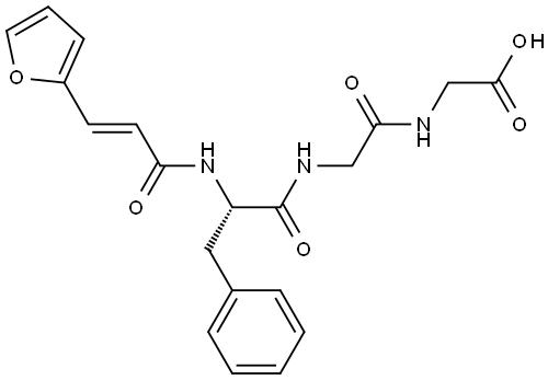 furylacryloylphenylalanylglycylglycine Structural