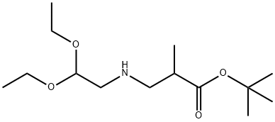 tert-butyl 3-[(2,2-diethoxyethyl)amino]-2-methylpropanoate Structural