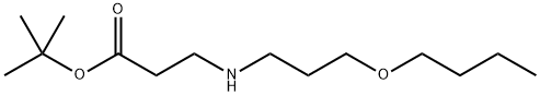 tert-butyl 3-[(3-butoxypropyl)amino]propanoate Structural