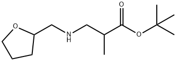 tert-butyl 2-methyl-3-{[(oxolan-2-yl)methyl]amino}propanoate Structural
