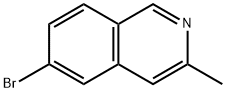 6-Bromo-3-methylisoquinoline Structural