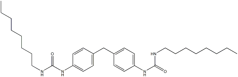 Urea, N,N''-(methylenedi-4,1-phenylene)bis[N'-octyl- Structural