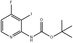 tert-butyl 4-fluoro-3-iodopyridin-2-ylcarbamate Structural